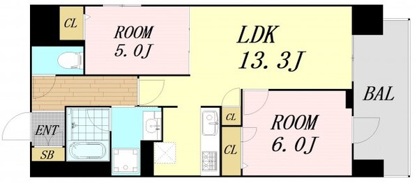 IBC Residence Eastの物件間取画像